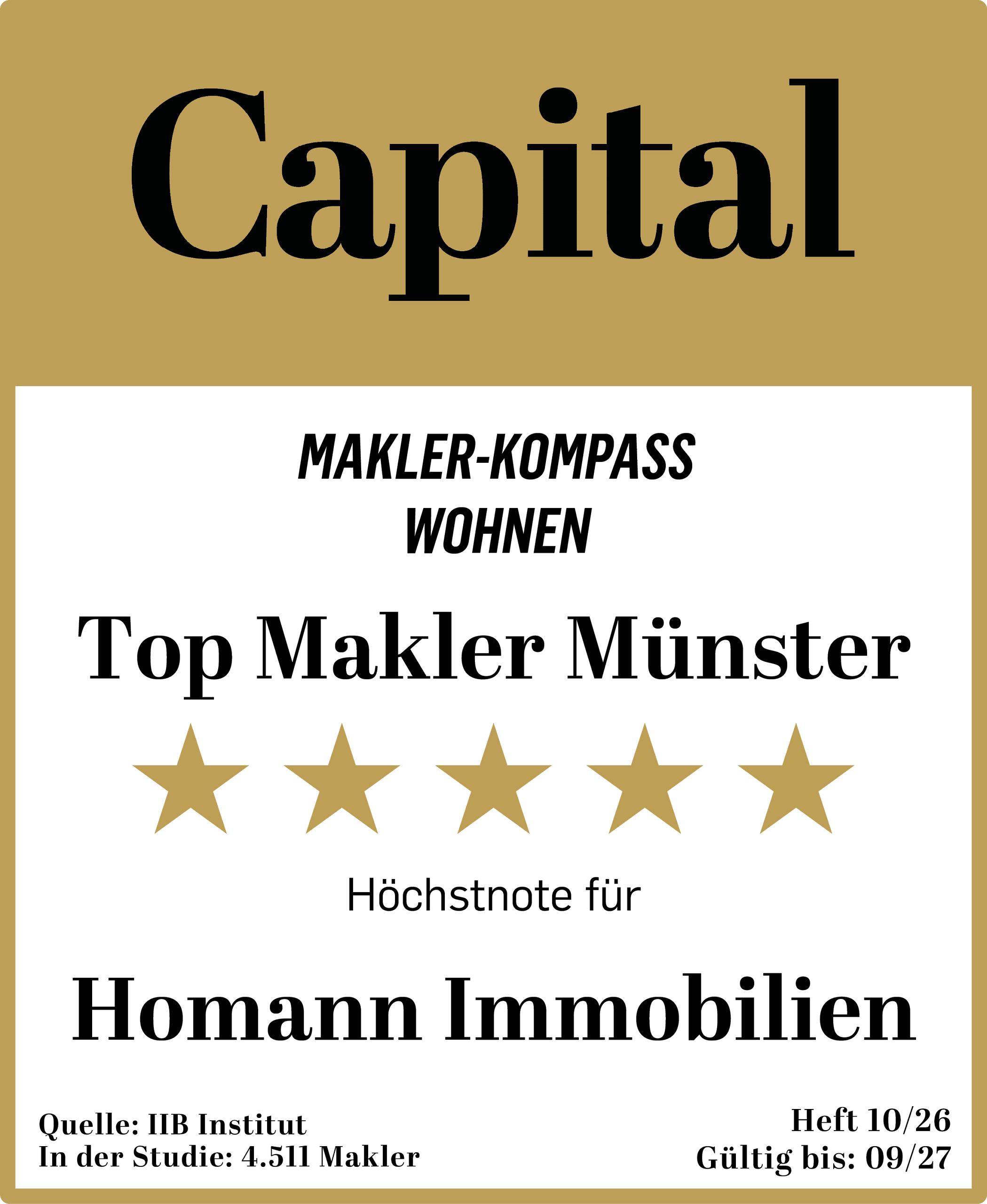 2026-Maklerkompass-Wohnen-5-Sterne_Homann-Immobilien-scaled-1 Capital Top Makler Münster